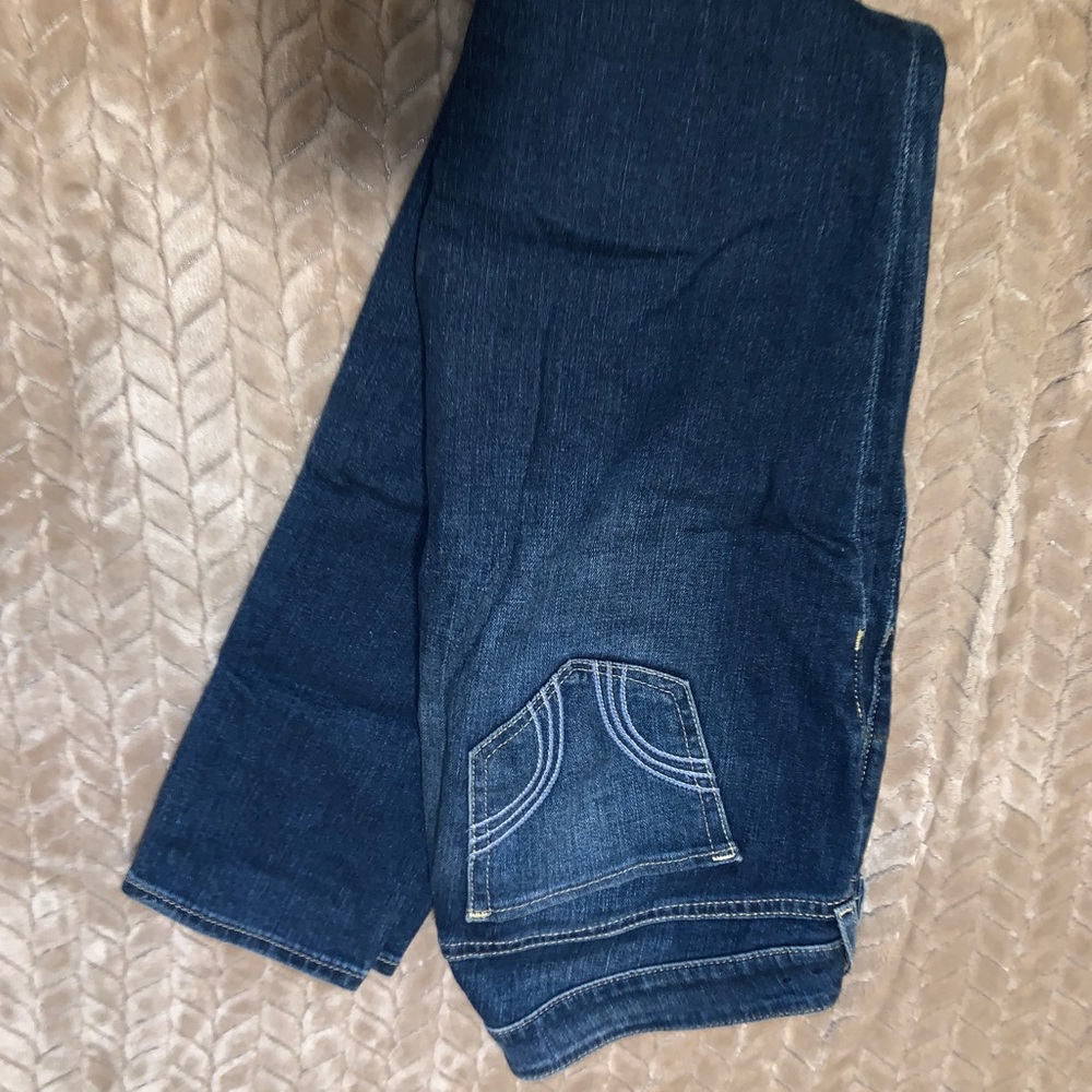 Medium wash Hollister jeans.